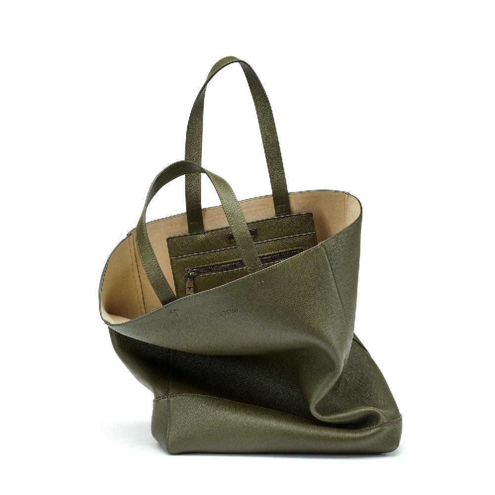A.Testoni NOTO TOTE BAG DELUXE GRAINED CALF Hotsell