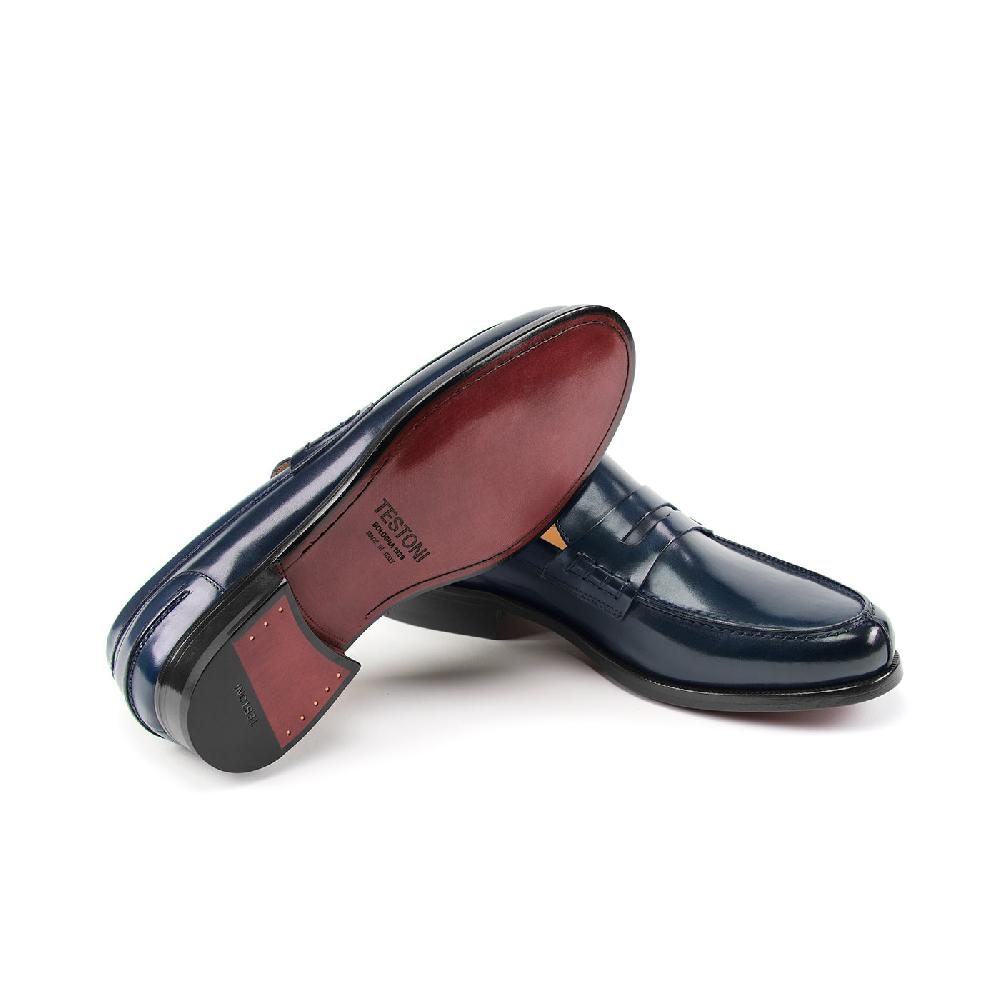 A.Testoni TRENTO LEATHER LOAFER ° Saldi Di Fabbrica