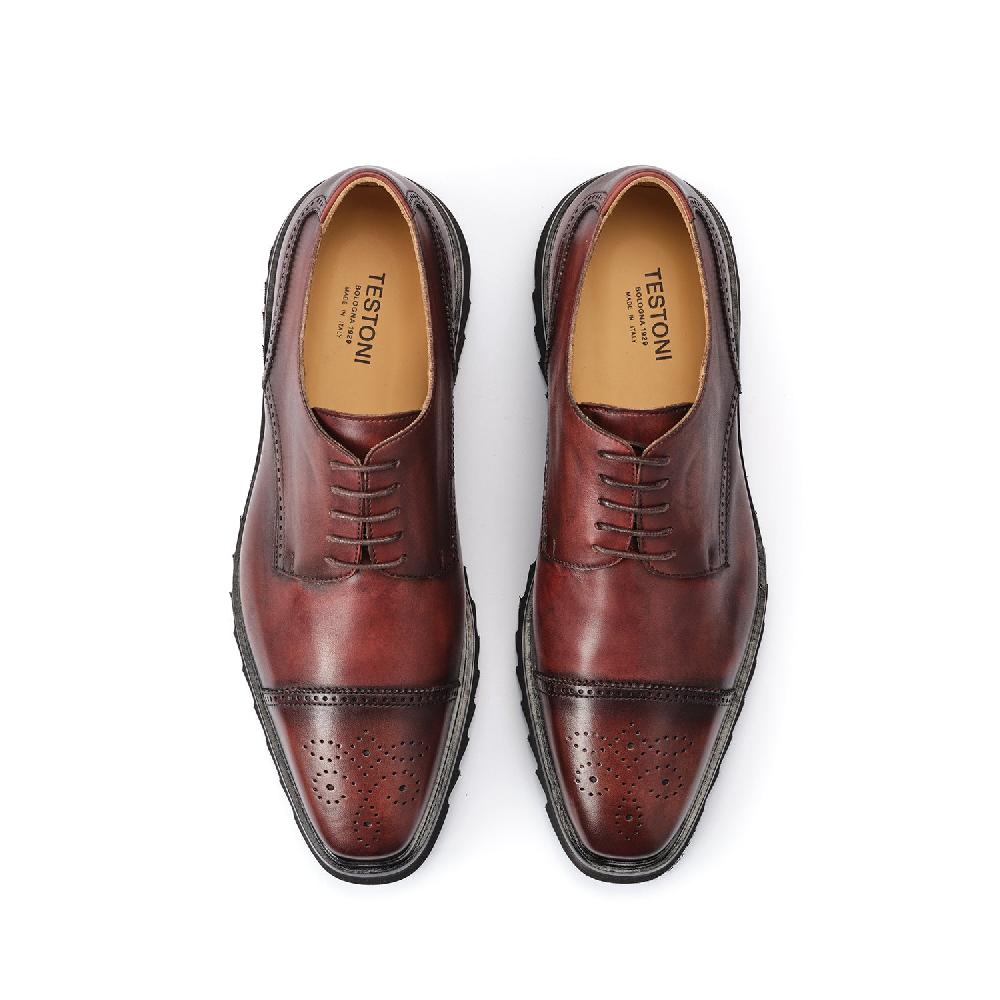 A.Testoni BOLGHERI DERBY SOFT DELAVE' CALF Nuova