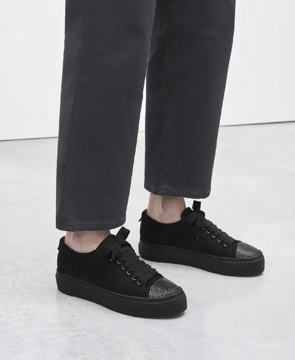Agl Sneaker con puntina di strass Nero Vananda Crystal Vendite Flash