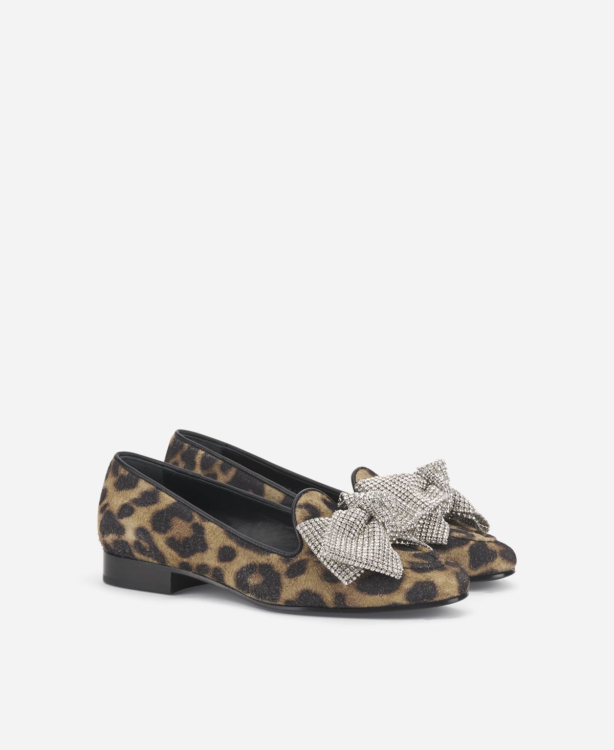 Agl Loafer con fiocco Stampa leopard Costanza Ribbon Offerta