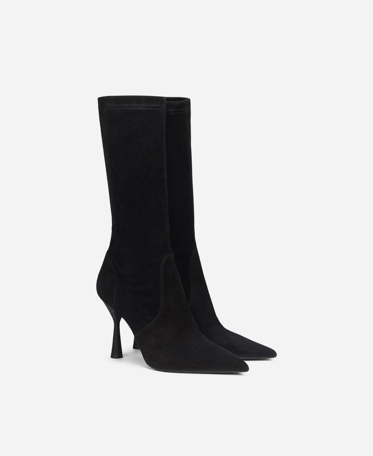 Agl Stivaletto in velour Nero LETIZIA BOOTIE Economico