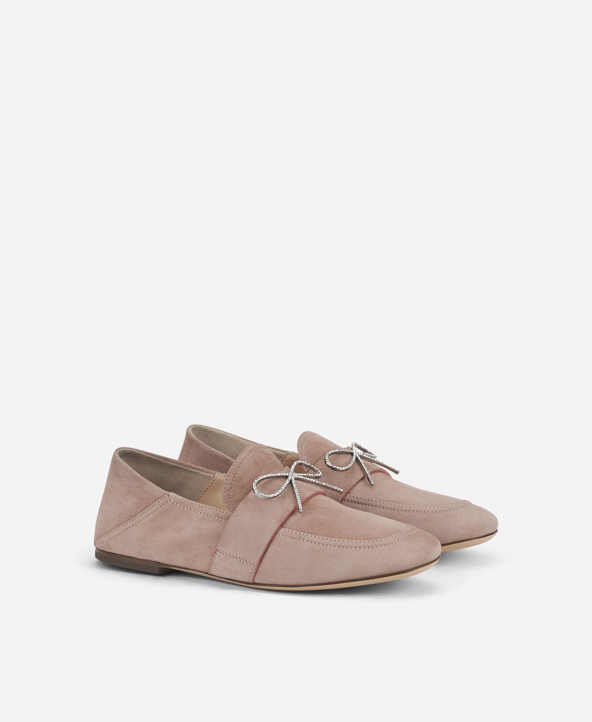 Agl Mocassino con fiocco Beige Crystal Ribbon Vendita Economica