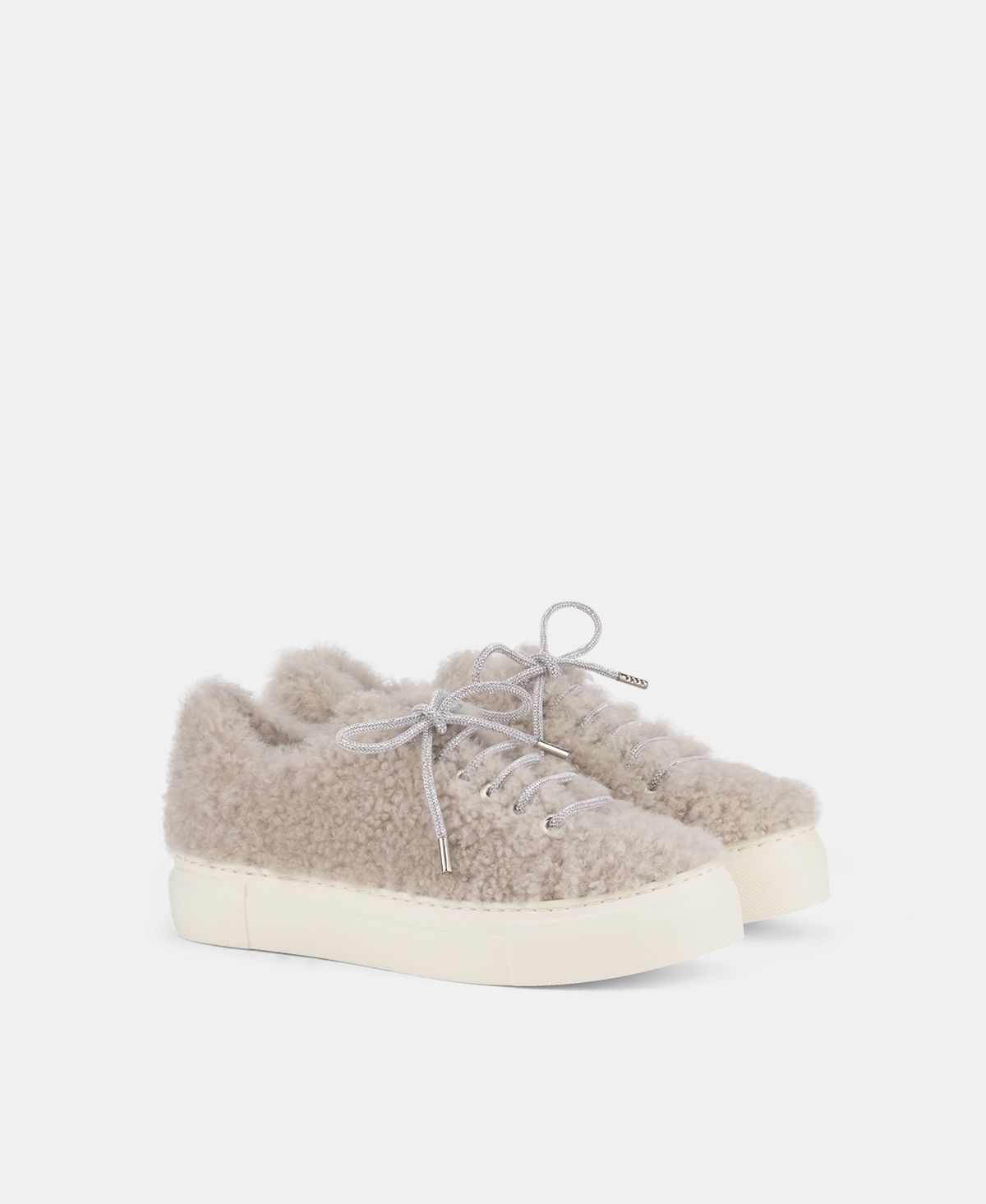 Agl Sneaker in pelliccia Crema Elda Flash Sale