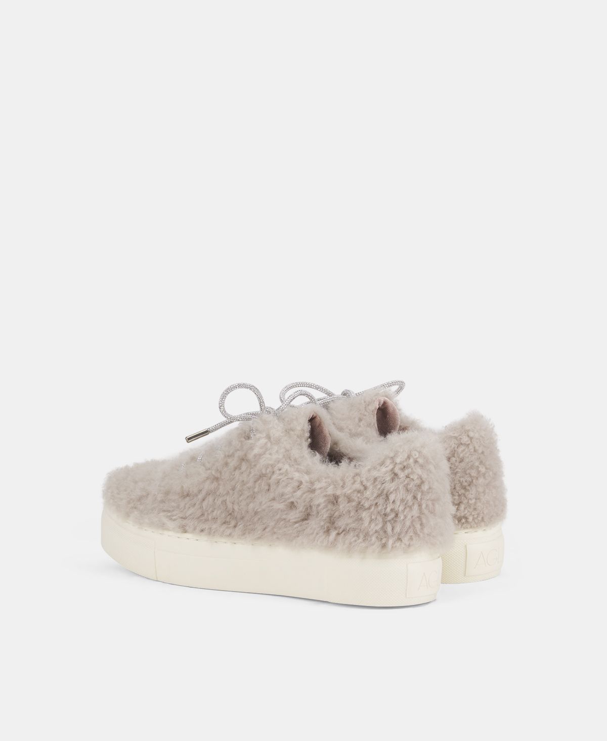 Agl Sneaker in pelliccia Crema Elda Flash Sale