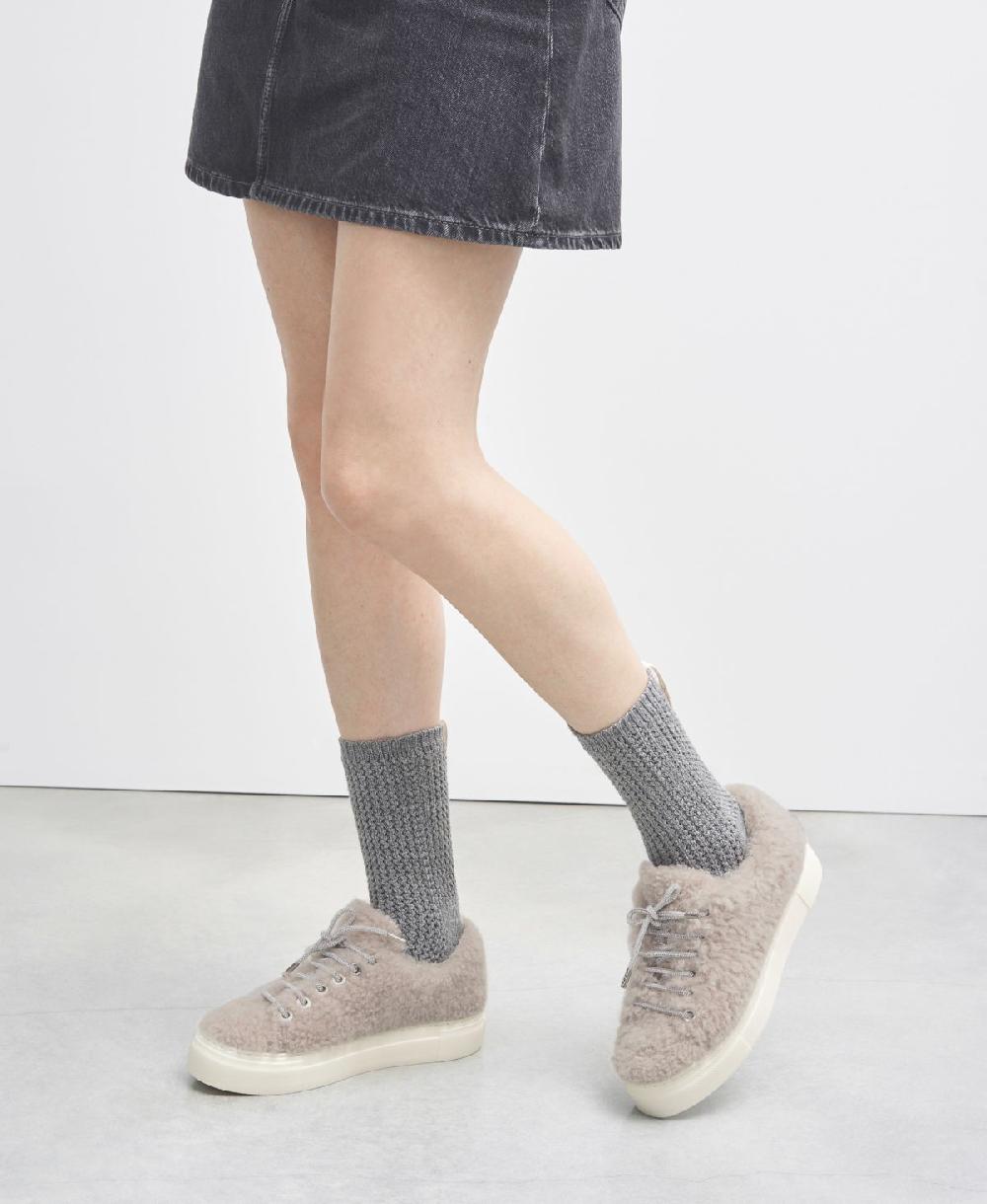 Agl Sneaker in pelliccia Crema Elda Flash Sale