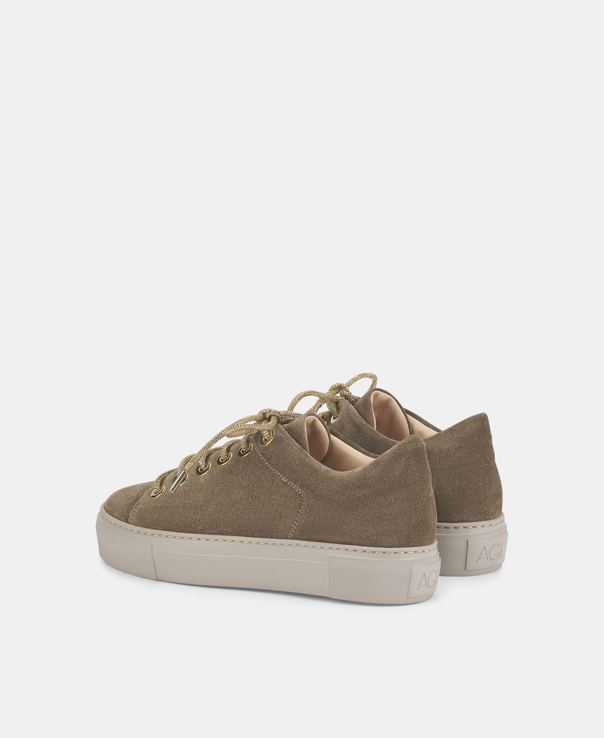 Agl Sneaker in velour Tortora Crystal I Più Venduti