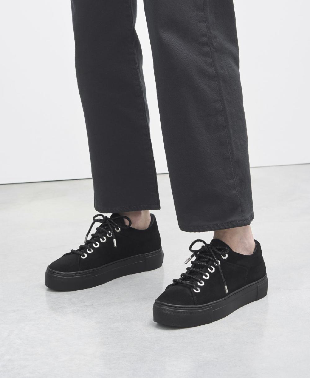 Agl Sneaker in velour Nero Crystal Vendite Flash
