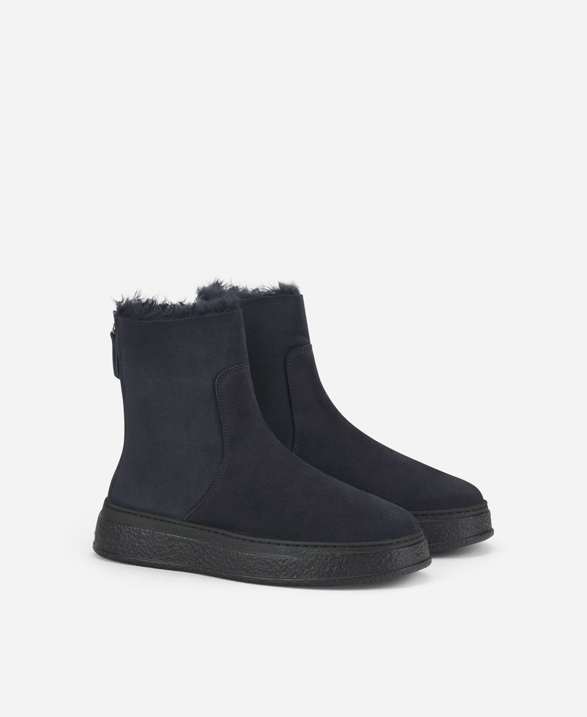 Agl Stivaletto in montone Blu Giuly Warm Moda