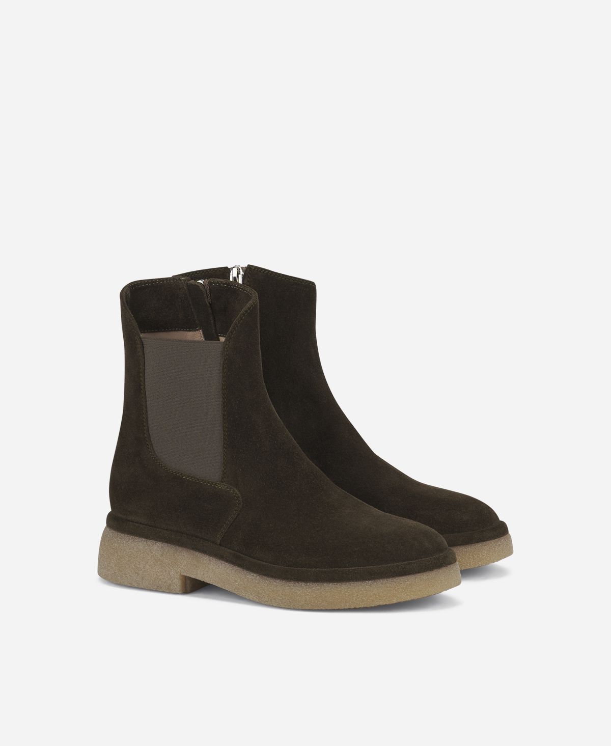 Agl Stivaletto con zip ed elastico Brown Alison R Beat Spedizione Gratuita