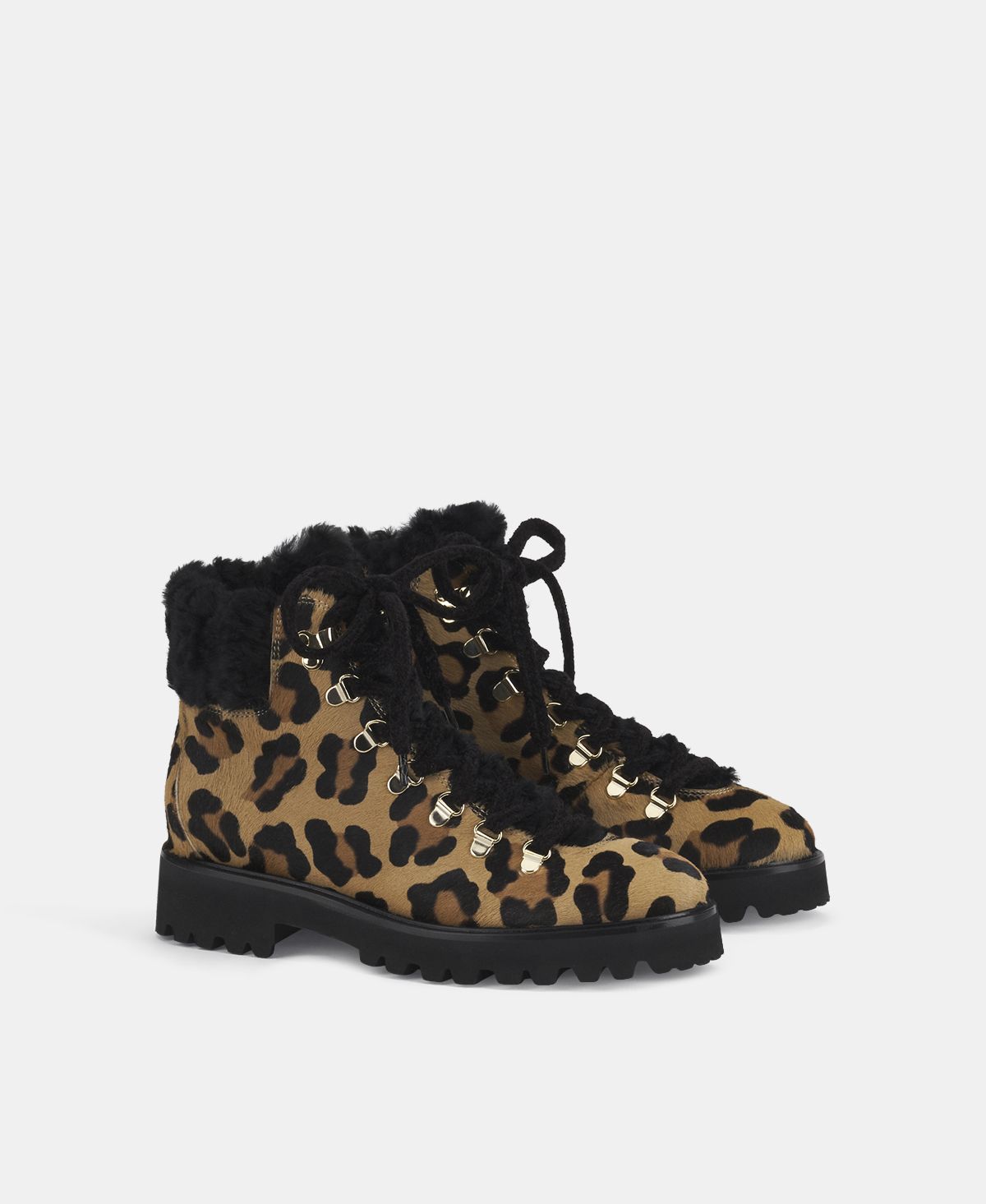 Agl Stivaletto con pelliccia Stampa leopard Goldie Mountain Soddisfazione Garantita