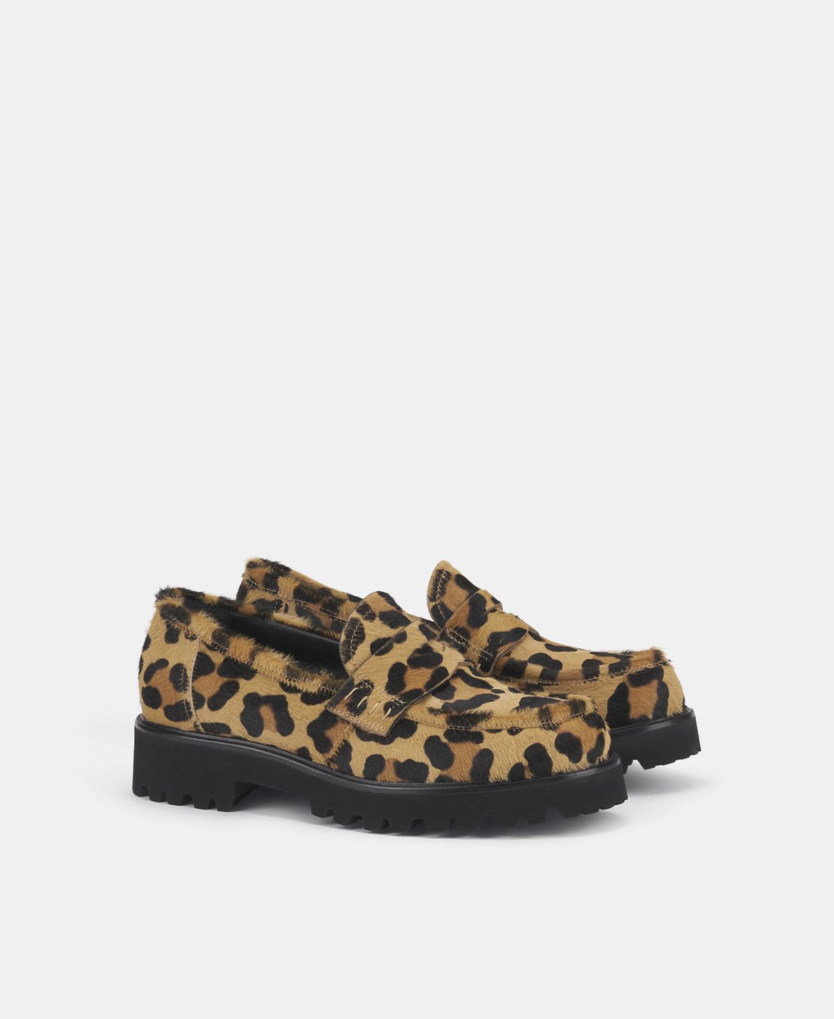 Agl Mocassino animalier con suola chunky Stampa leopard Goldie Qualità Garantita