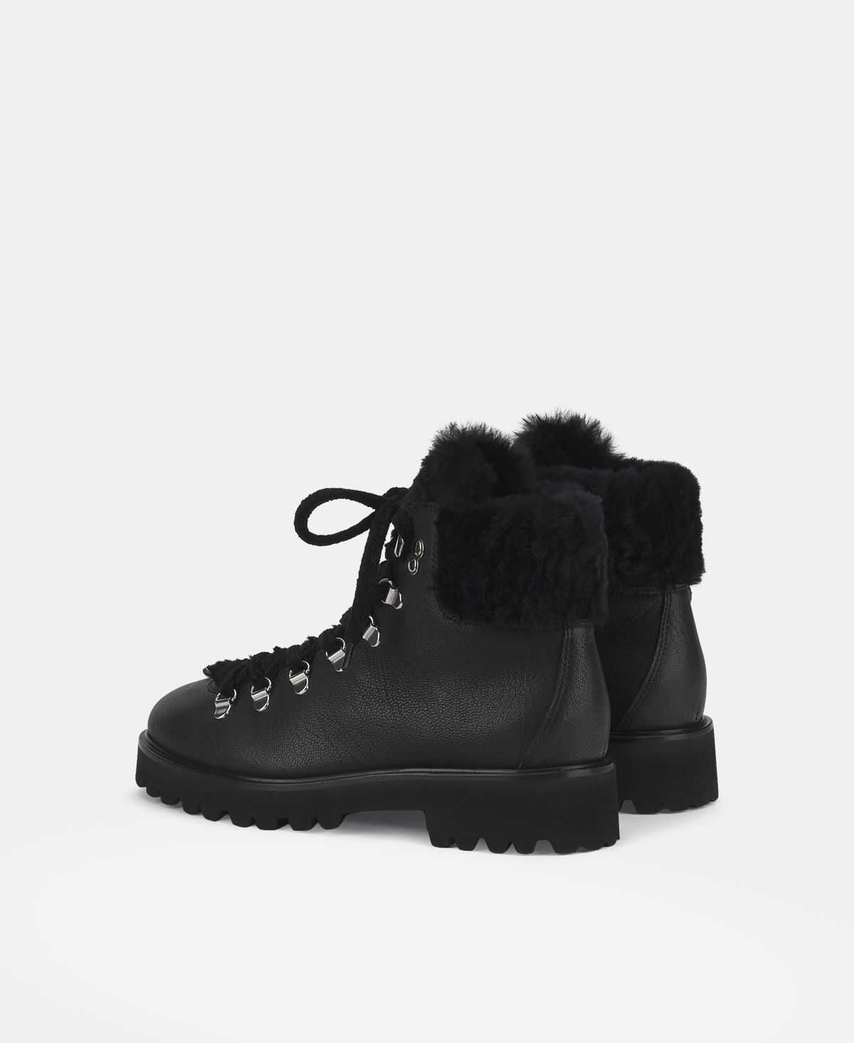 Agl Stivaletto con pelliccia Nero Goldie Mountain Negozi Online