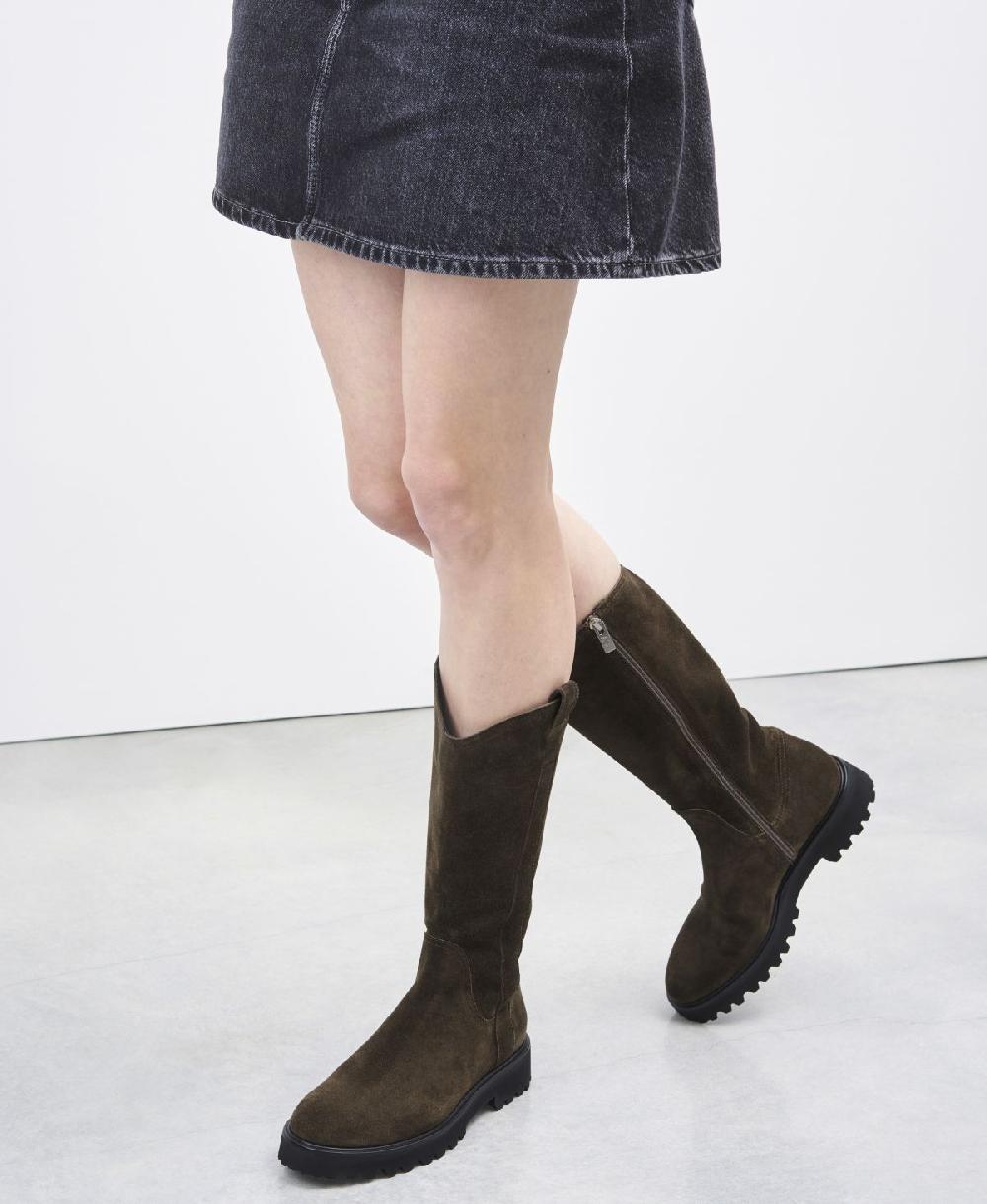 Agl Stivale in velour waterproof Brown Goldie Boot Affare Del Giorno
