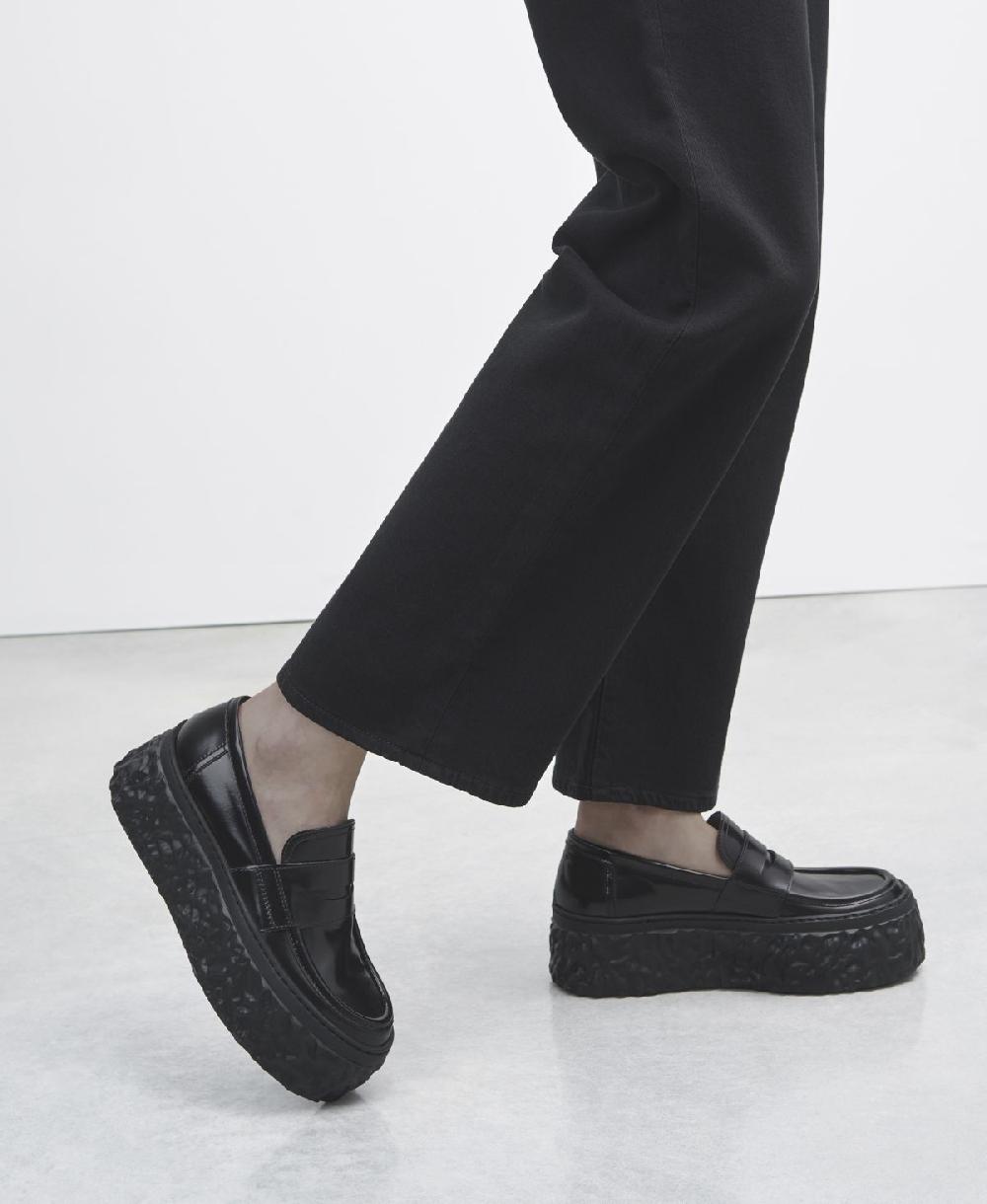 Agl Mocassino con platform Nero Magma Moc Novità
