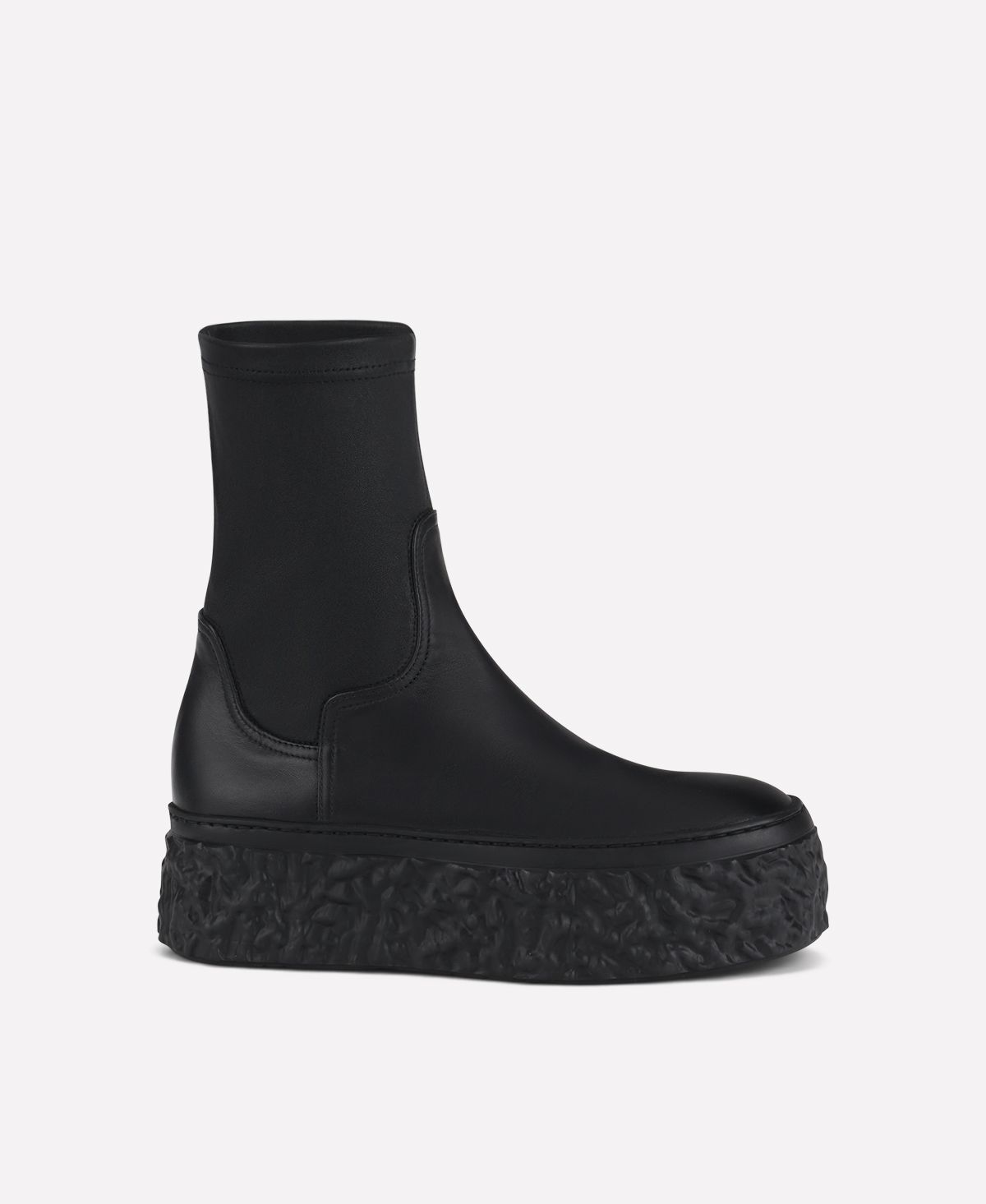 Agl Stivaletto stretch con platform Nero Magma Stretch Offerta