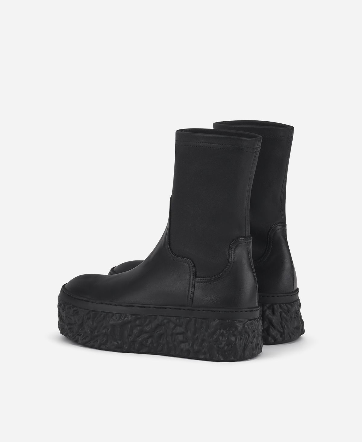 Agl Stivaletto stretch con platform Nero Magma Stretch Offerta