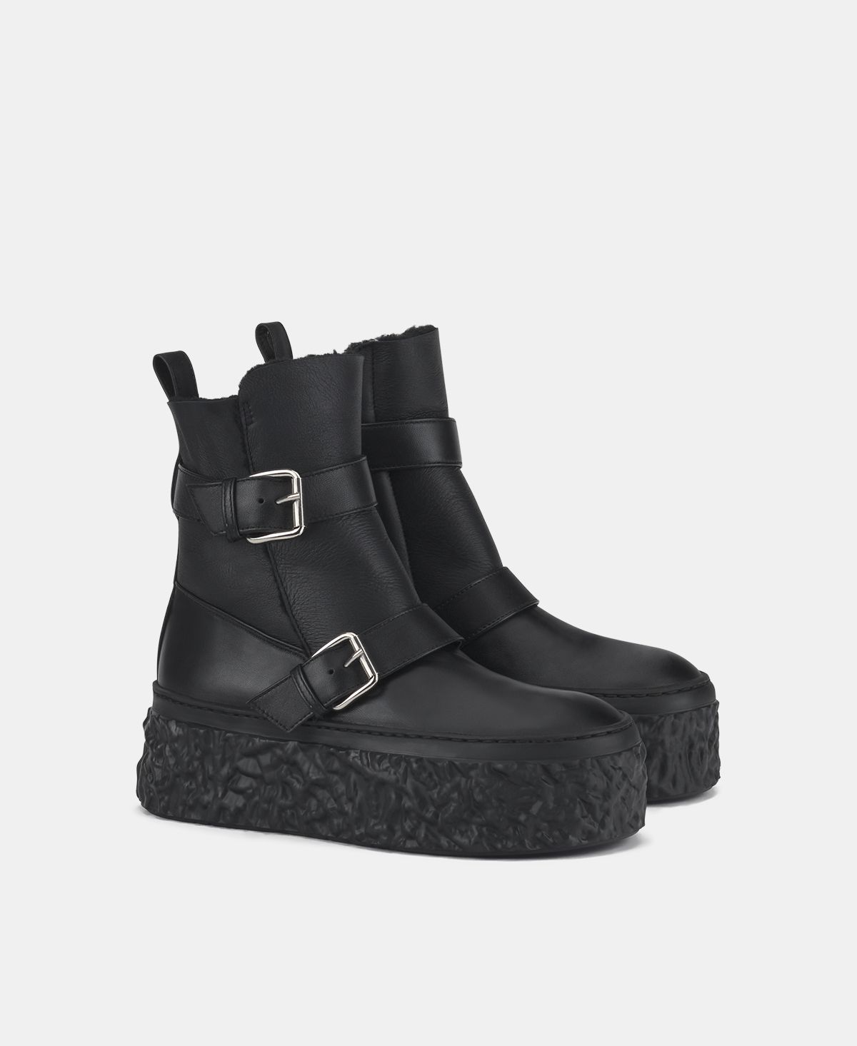 Agl Stivaletto con montone Nero Magma Biker Online