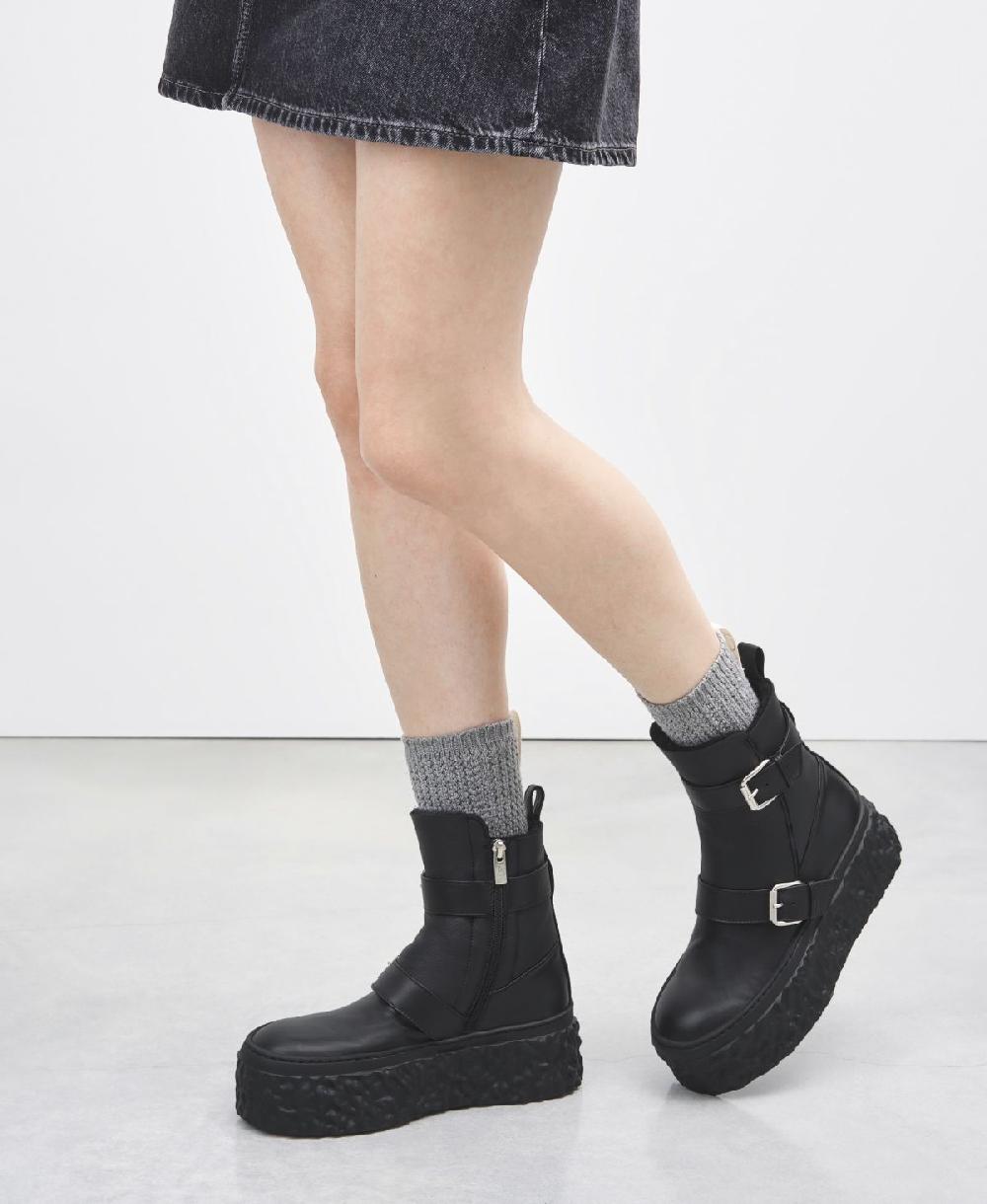 Agl Stivaletto con montone Nero Magma Biker Online