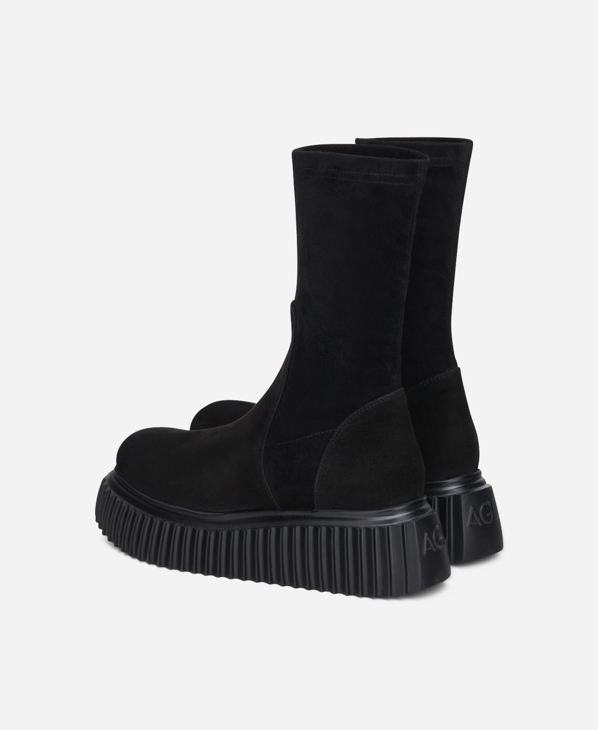 Agl Stivaletto in velour Nero MILAGROS STRETCH Vendita Calda