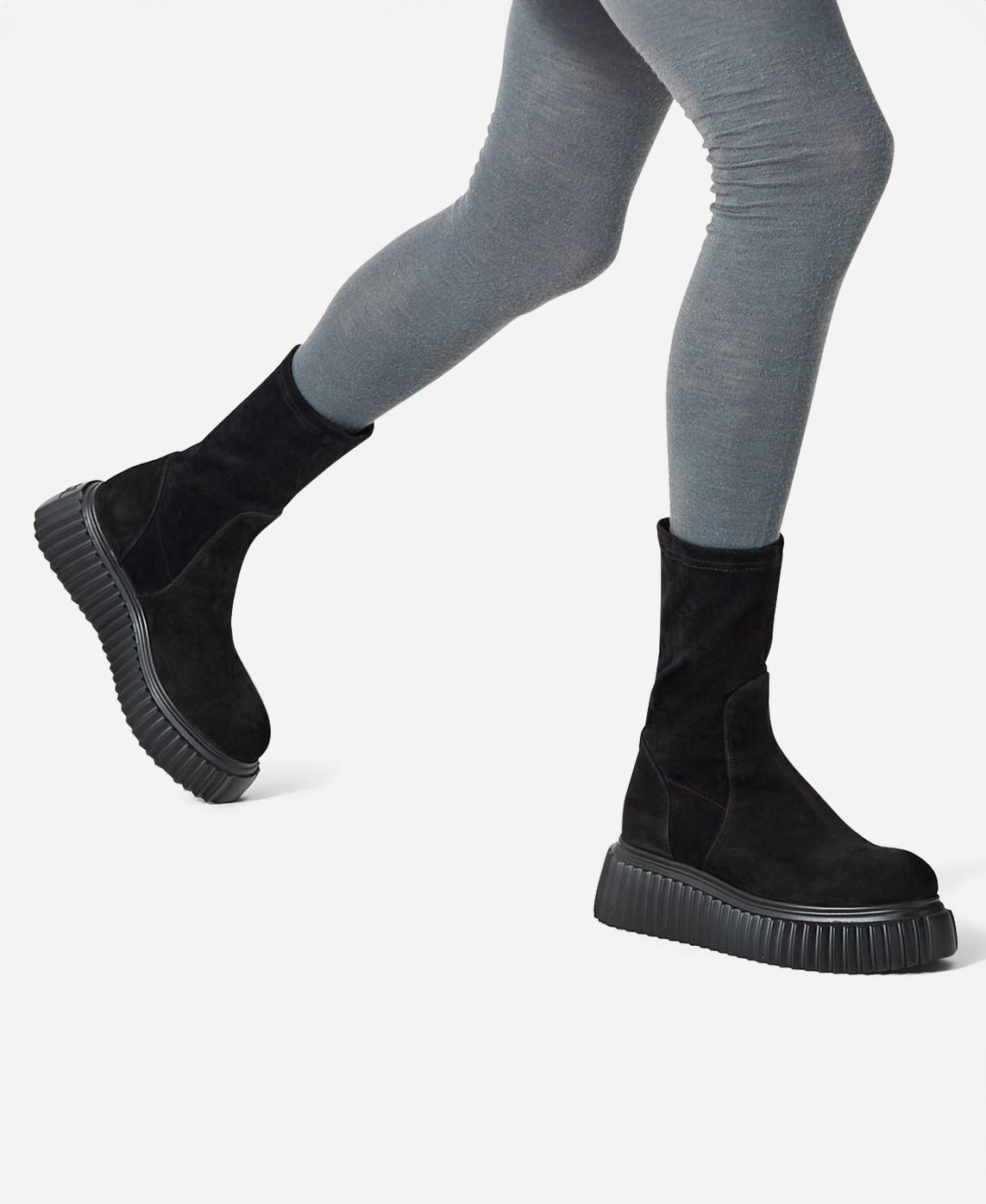 Agl Stivaletto in velour Nero MILAGROS STRETCH Vendita Calda