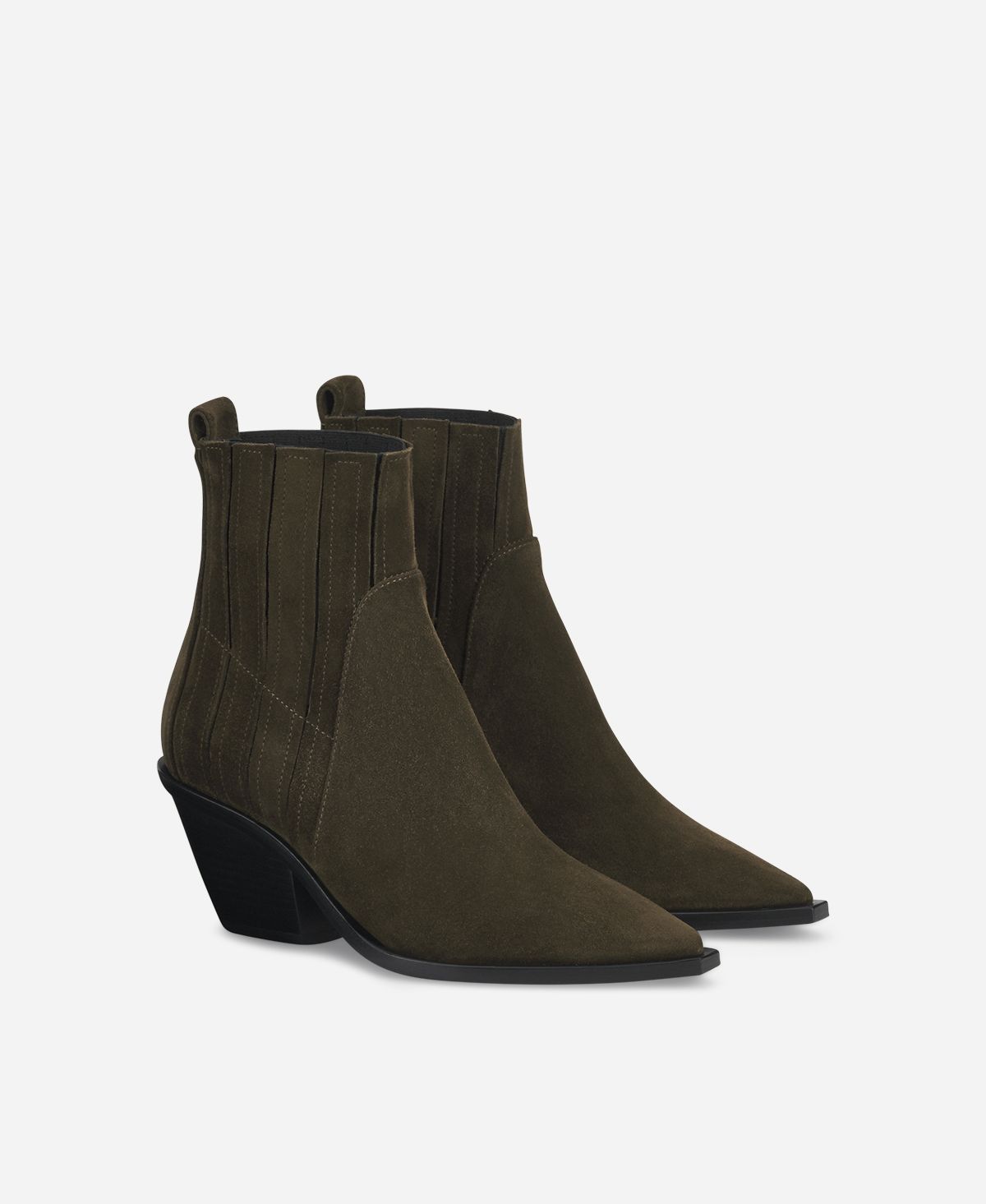 Agl Texano in velour Brown Roberta Beat Qualità