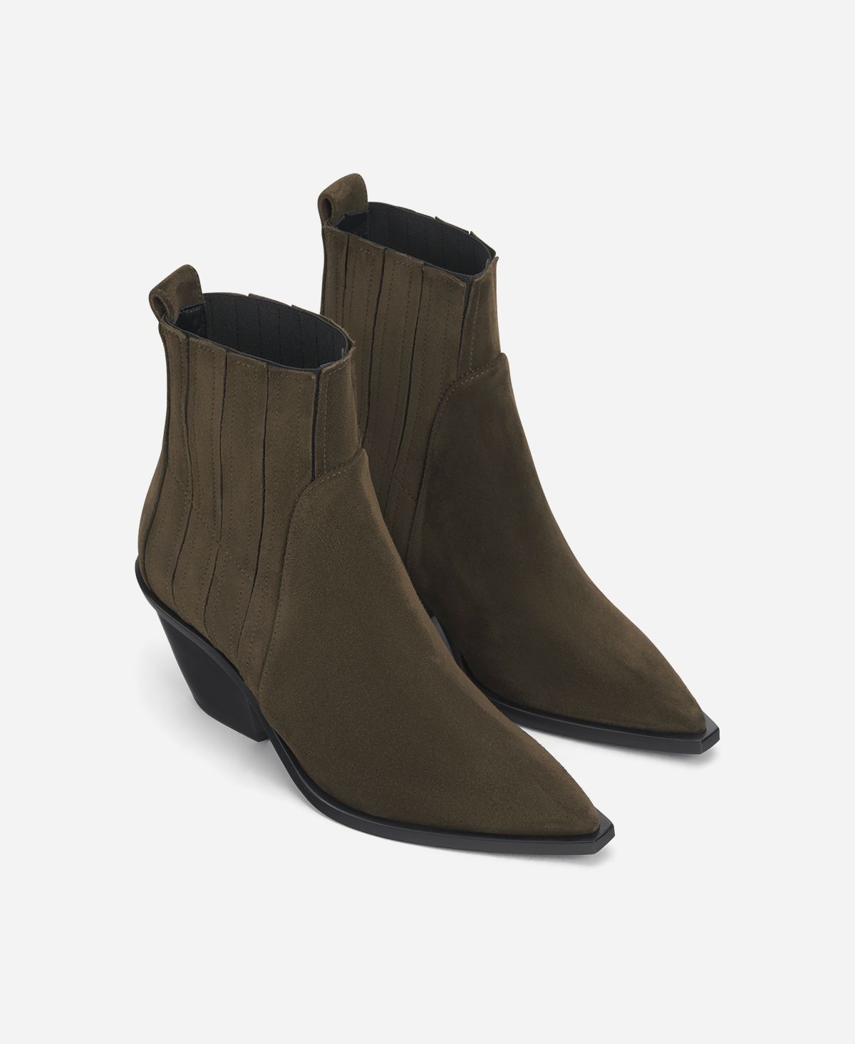 Agl Texano in velour Brown Roberta Beat Qualità