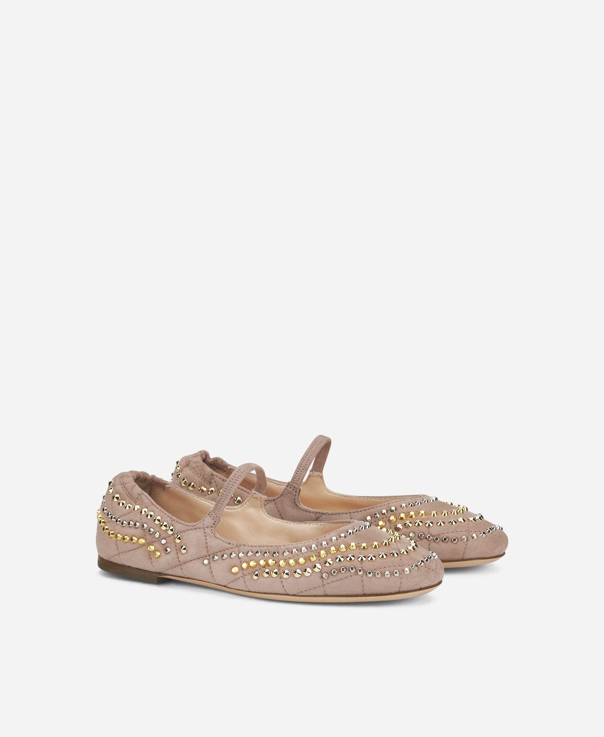 Agl Ballerina con borchie Rosa cipria Iris Studs Negozi Online