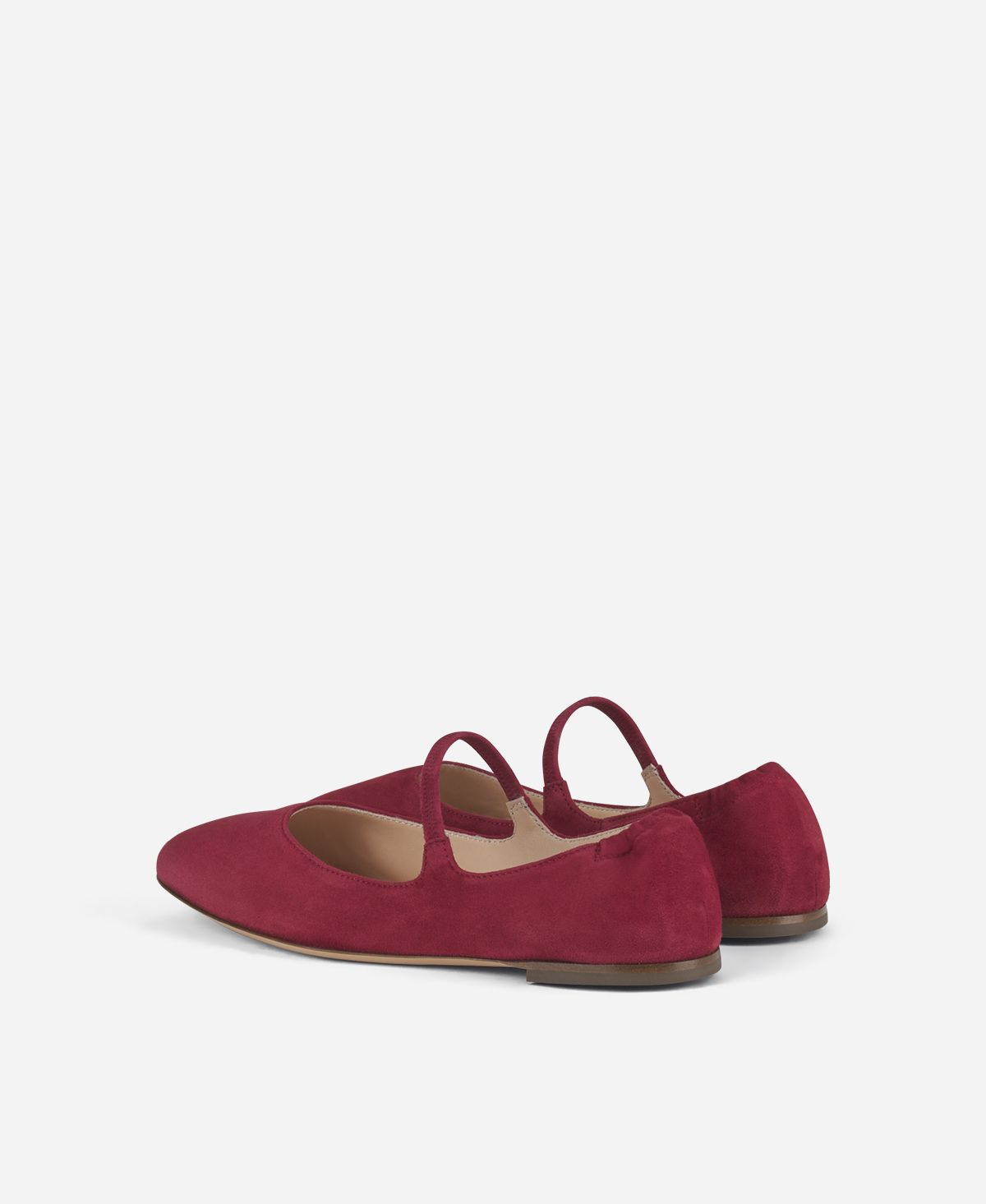 Agl Ballerina in velour Rosso Iris Consegna Veloce