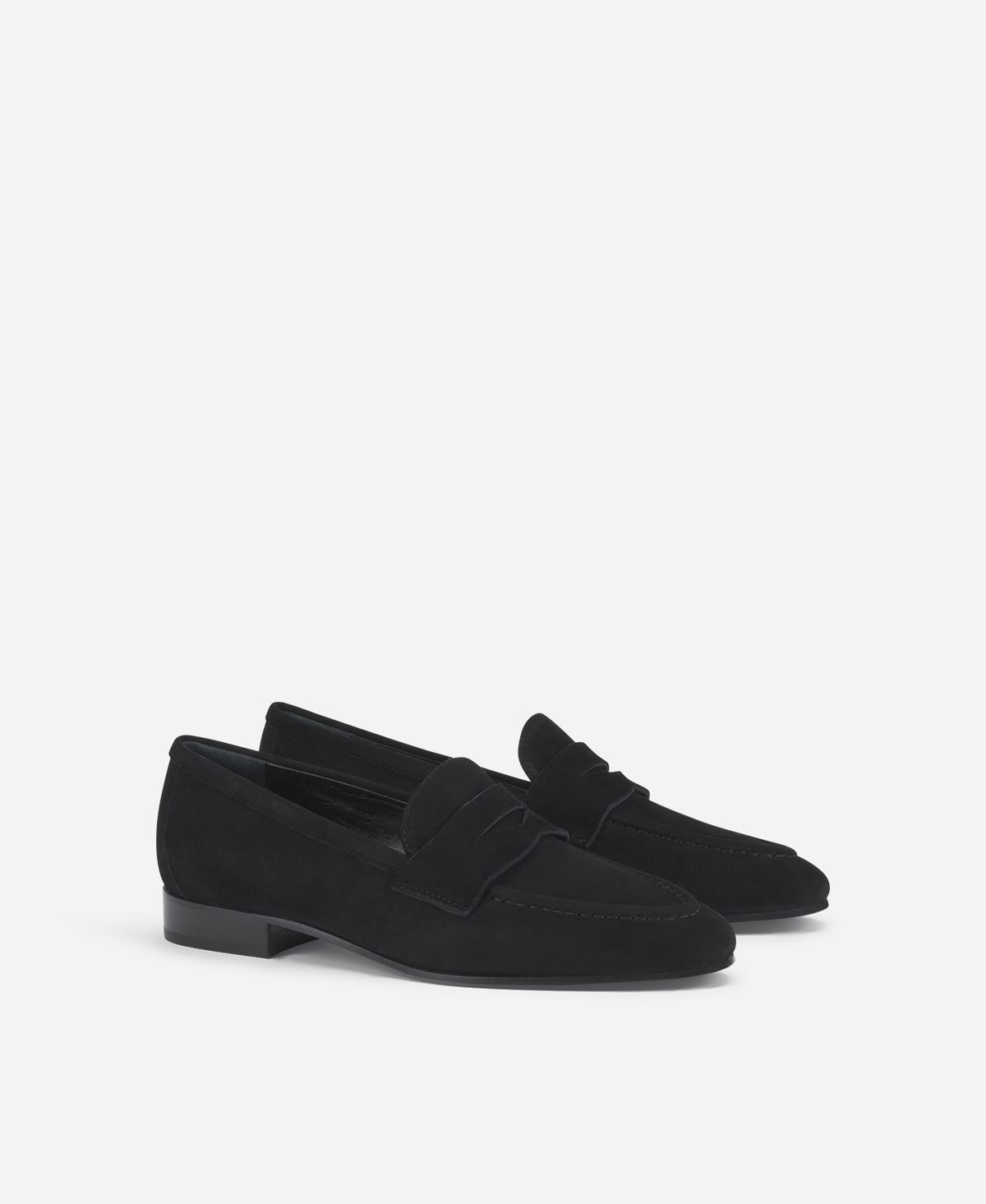 Agl Loafer in velour Nero Costanza Stitch Fino Al -60%
