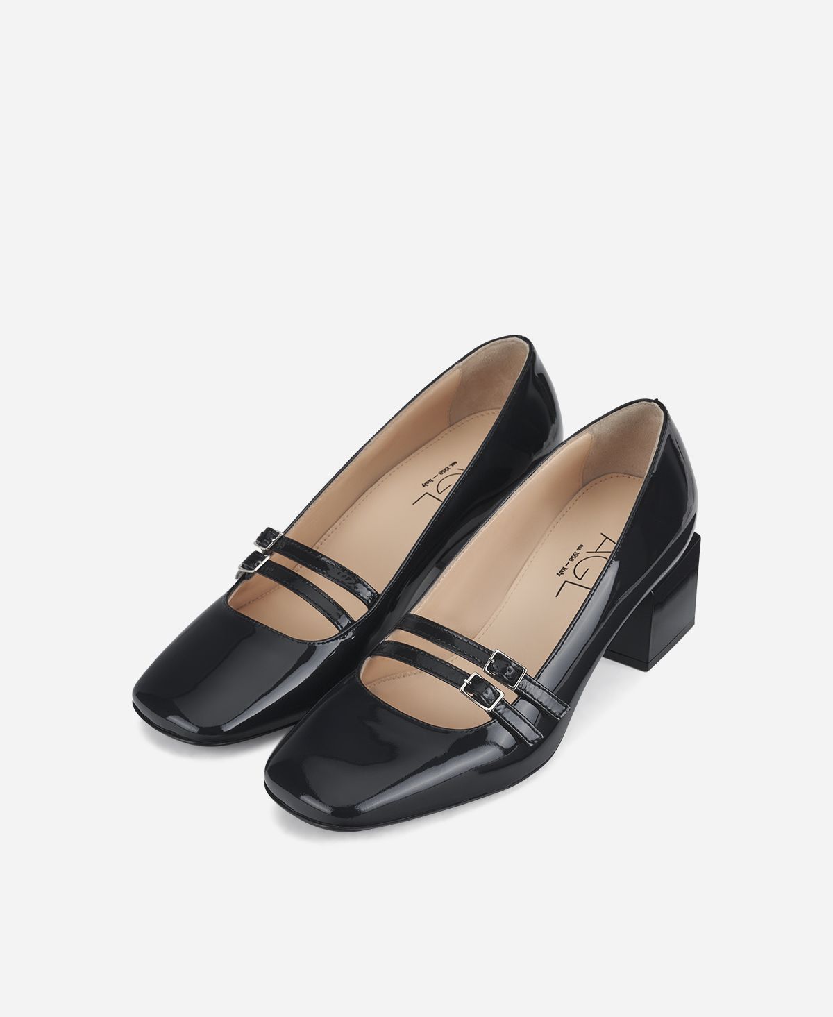 Agl Pump con cinturini Blu notte Angie Mary Jane In Vendita