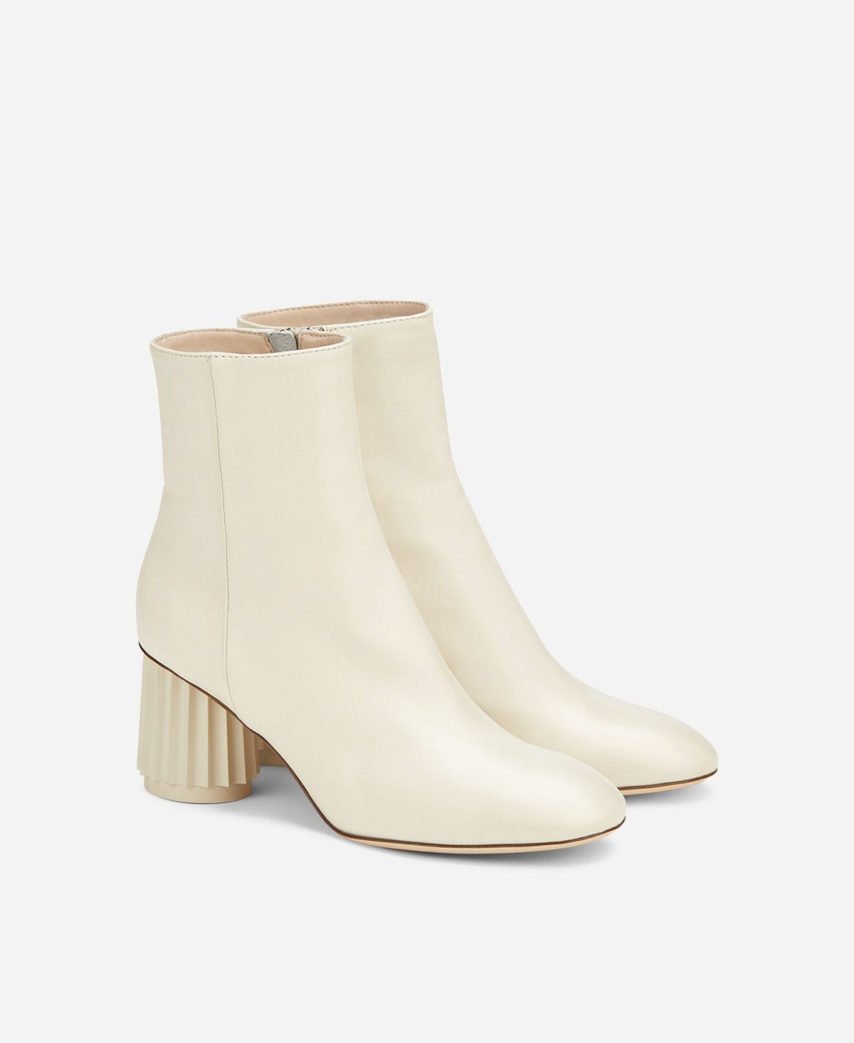 Agl Stivaletto con tacco design Crema Dorica M Bootie Nuova