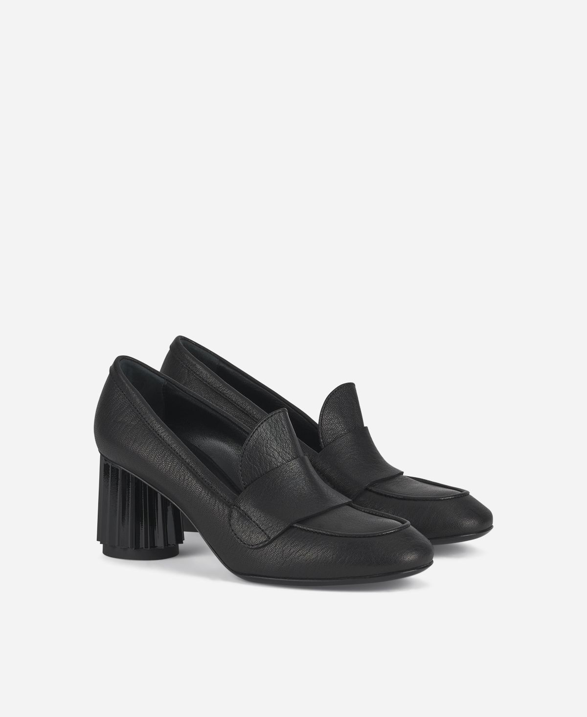 Agl Mocassino con tacco Nero Dorica M Moc Moda