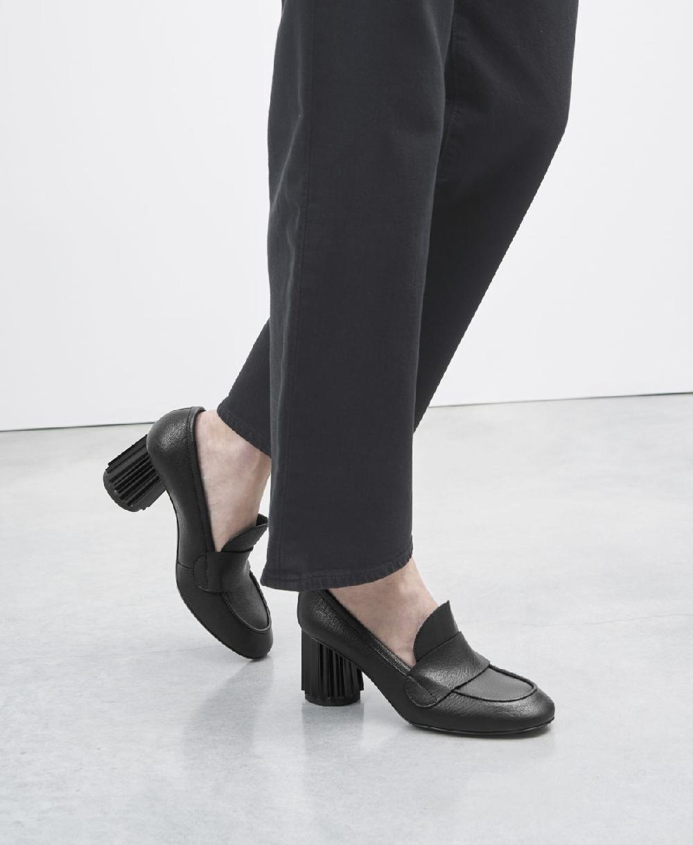 Agl Mocassino con tacco Nero Dorica M Moc Moda
