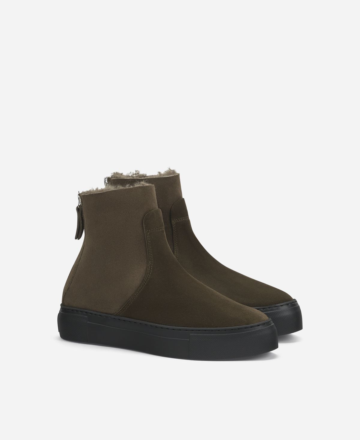 Agl Sneaker stivaletto in montone Brown Meghan Warm Promozione