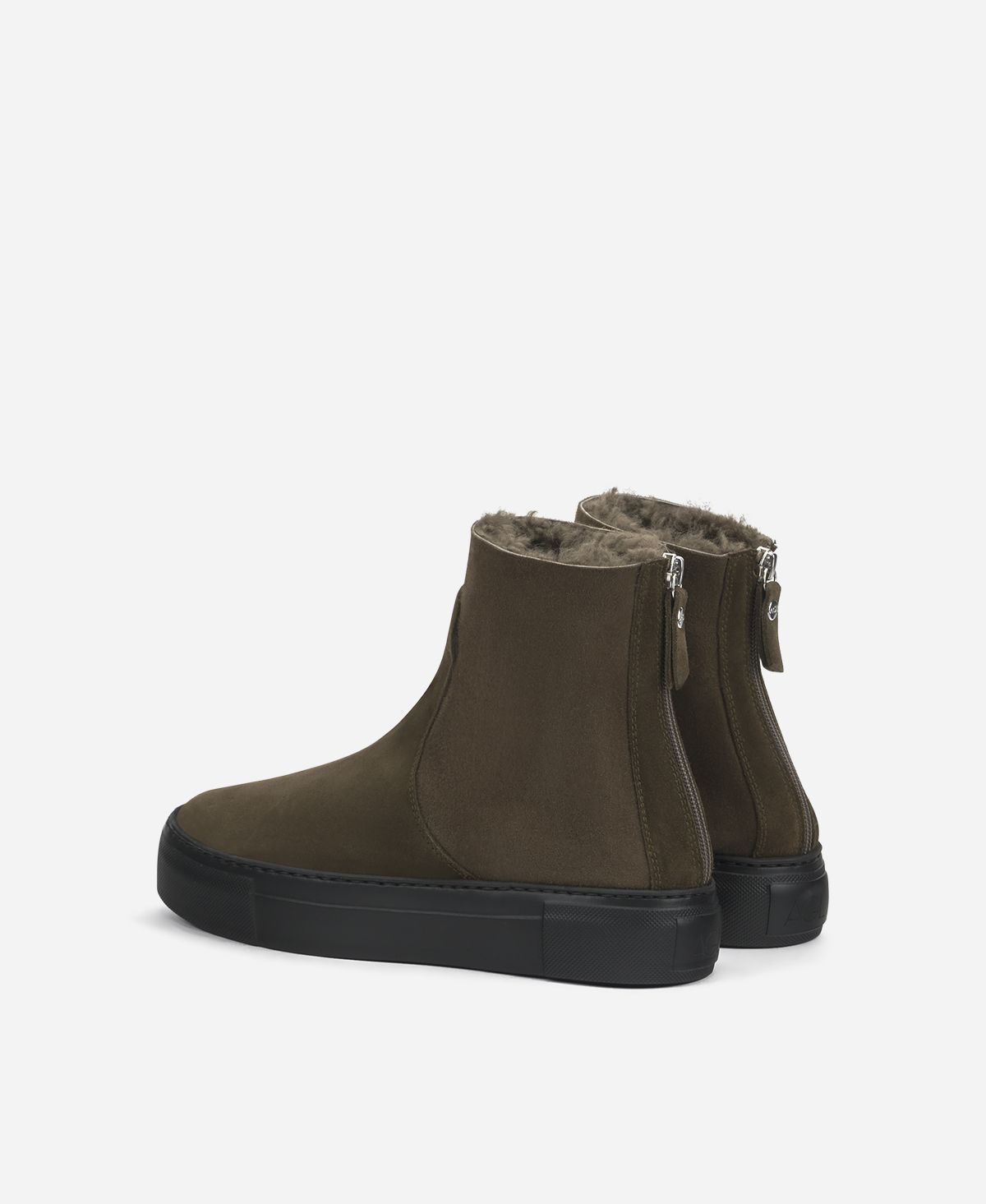 Agl Sneaker stivaletto in montone Brown Meghan Warm Promozione