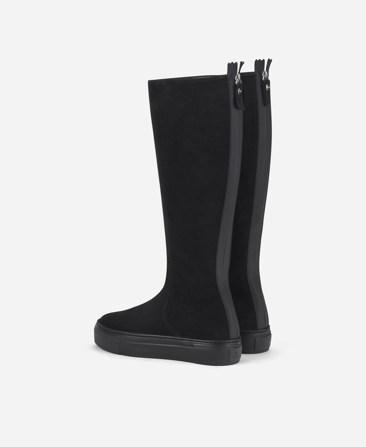 Agl Stivale sportivo in velour Nero Meghan Boot Pezzi Unici