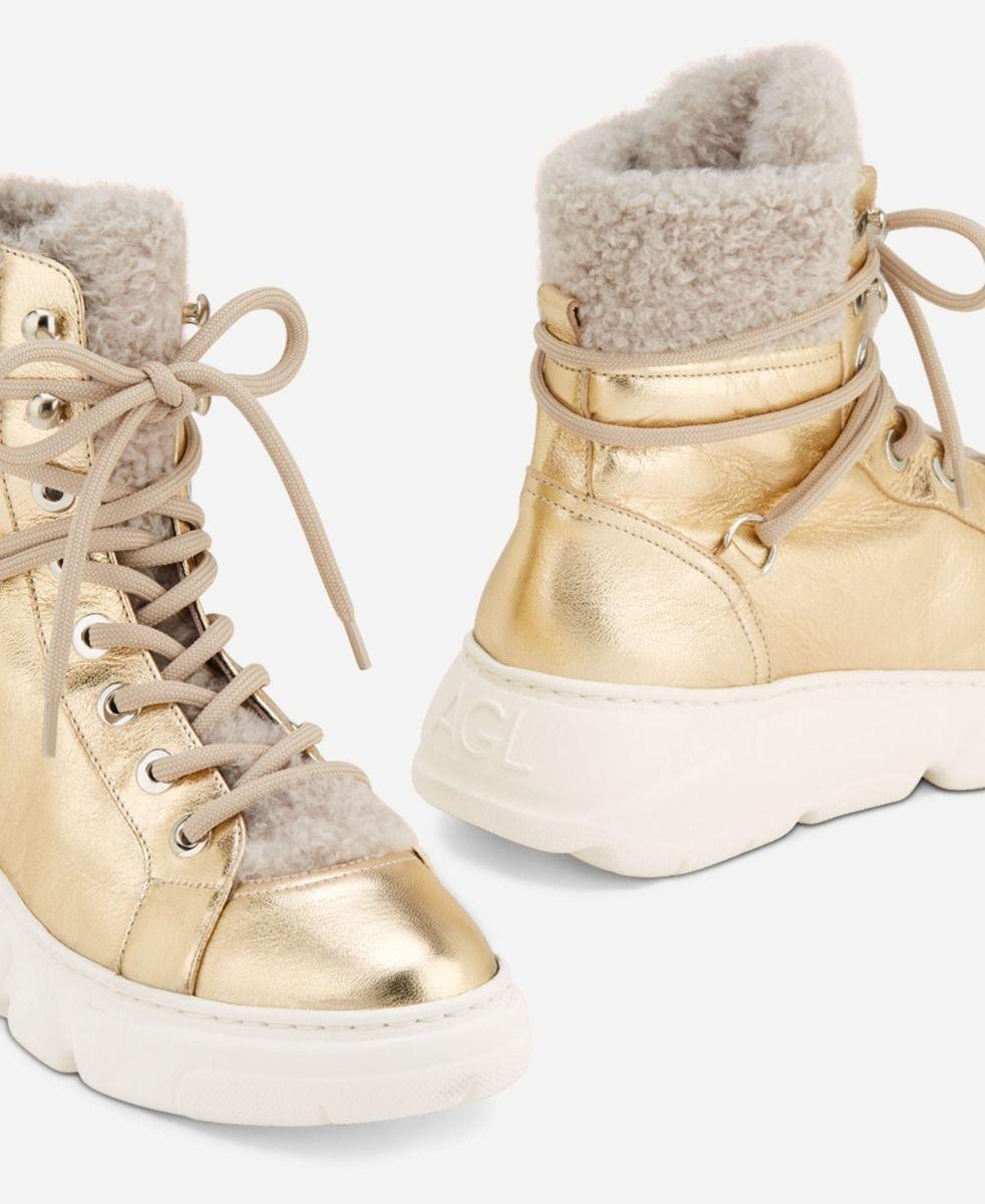 Agl Sneaker con montone Platino GISELLE Consegna Veloce