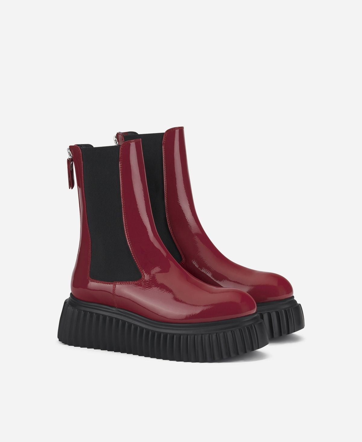 Agl Stivaletto con elastici laterali Rosso Vladimira Black Friday