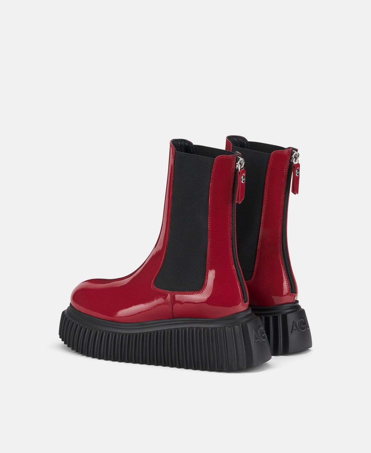 Agl Stivaletto con elastici laterali Rosso Vladimira Black Friday