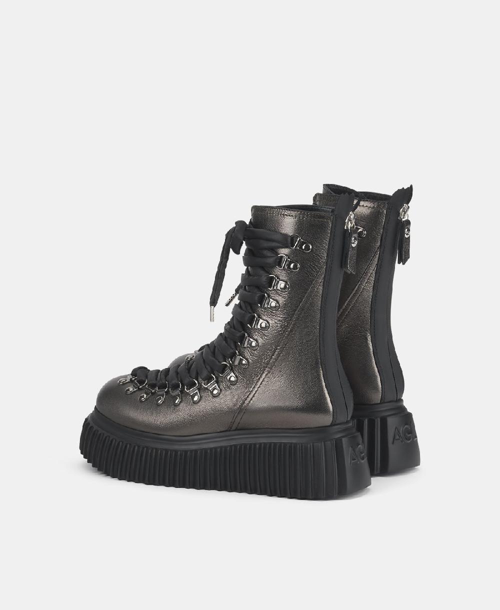 Agl Biker in pelle Grigio Dromo Outlet