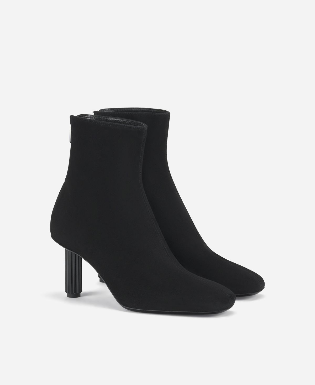Agl Stivaletto in velour con tacco Nero Dorica Q Bootie Offerte