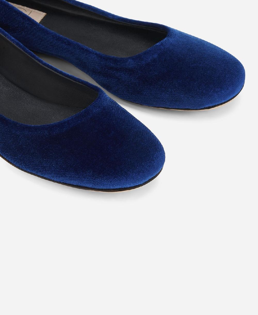 Agl Ballerina in velluto Blu Kim Vendite Flash