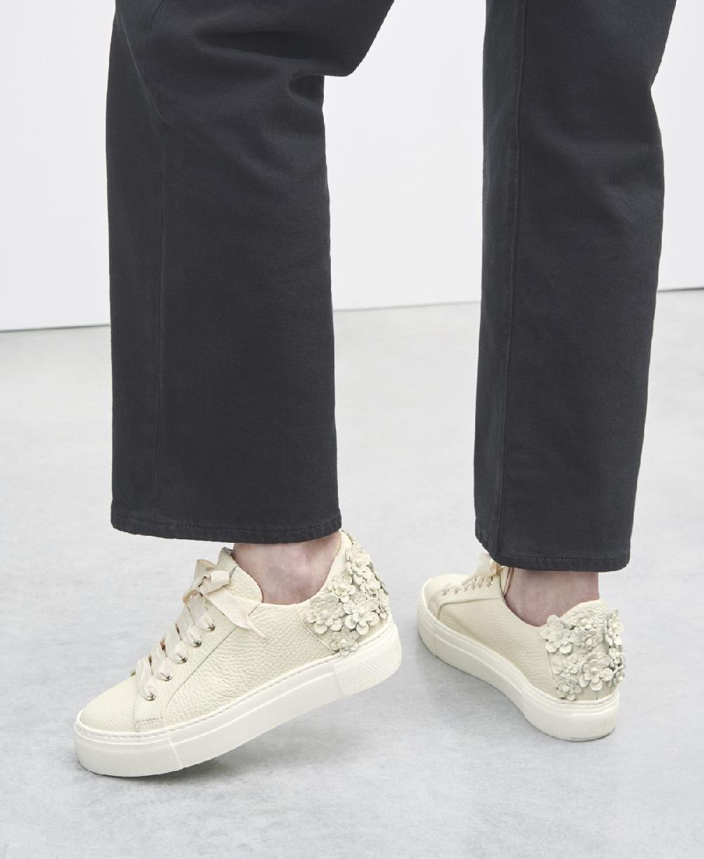 Agl Sneaker con fiori Avorio Eugenia In Saldo
