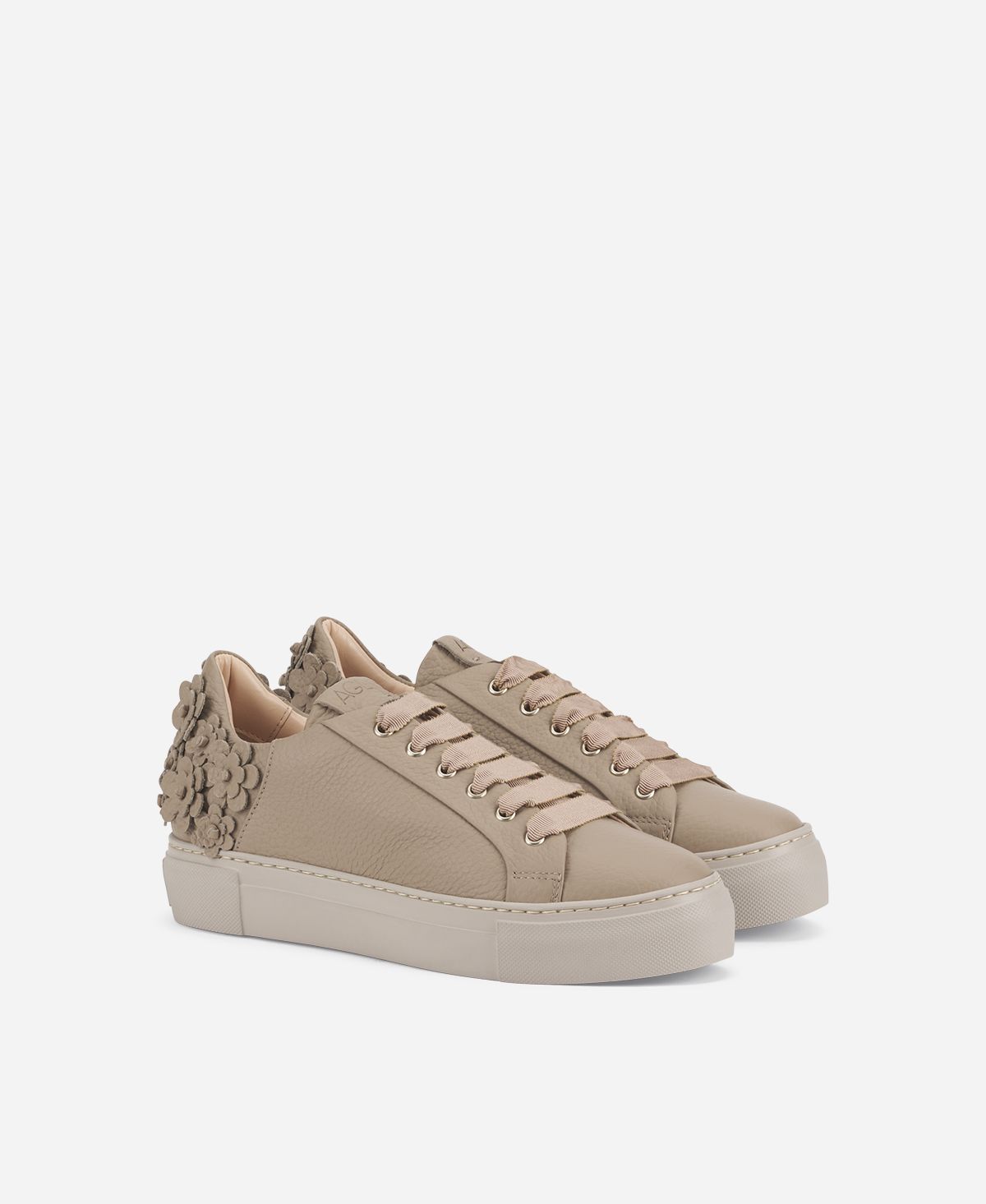 Agl Sneaker con fiori Tortora Eugenia Nuova