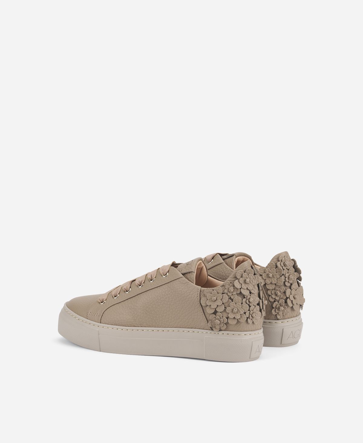 Agl Sneaker con fiori Tortora Eugenia Nuova