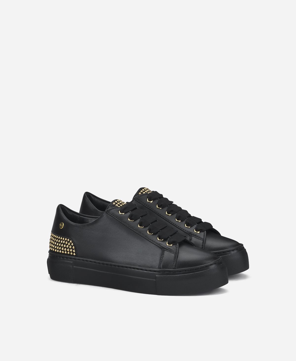 Agl Sneaker con borchie sul tallone Nero Stella 2025