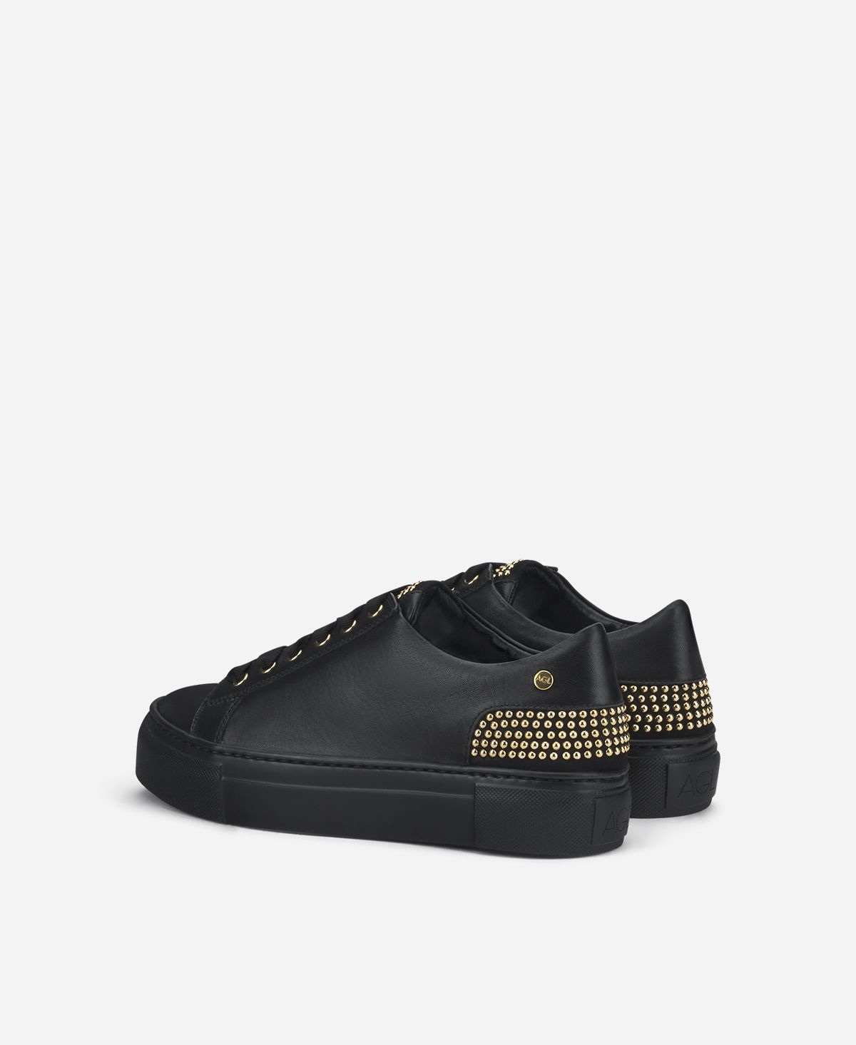 Agl Sneaker con borchie sul tallone Nero Stella 2025