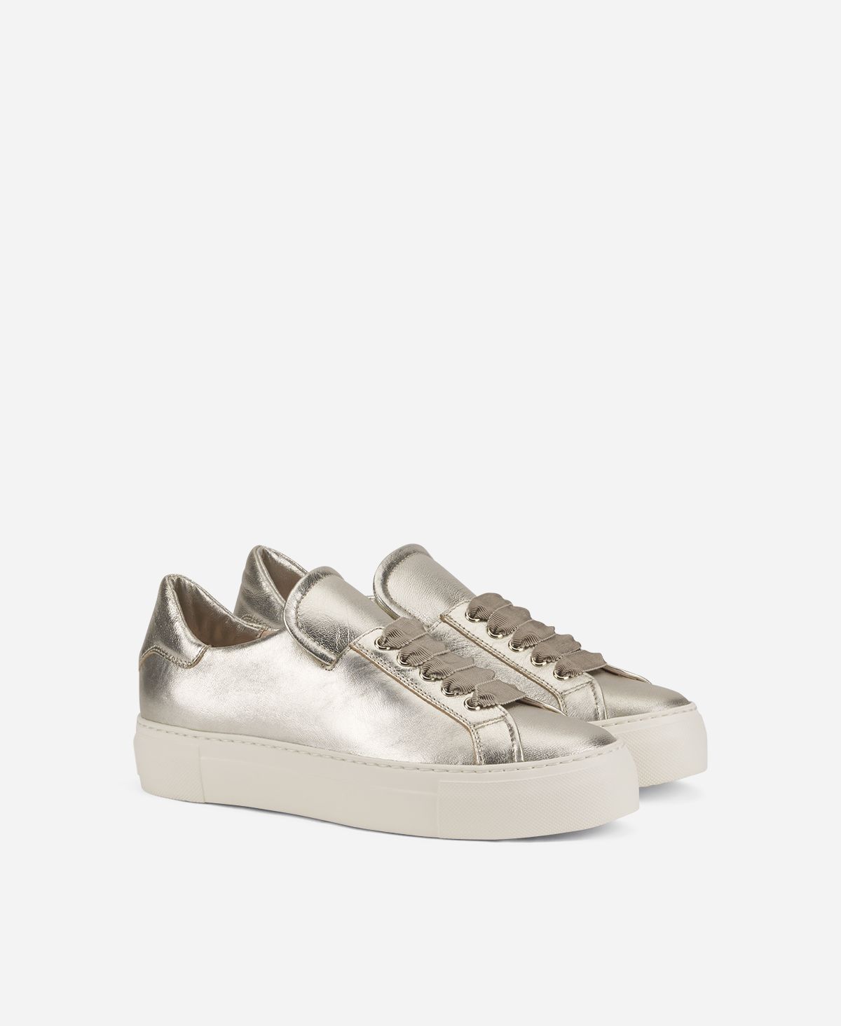 Agl Sneaker in pelle metal Platino EDDA 2025