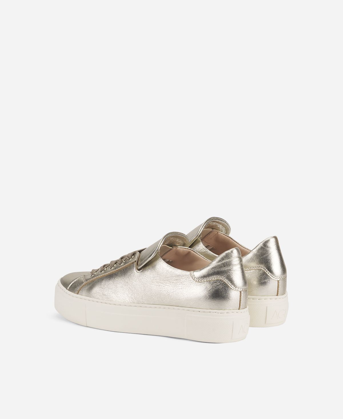 Agl Sneaker in pelle metal Platino EDDA 2025